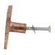 Square Bark Shape Antique Copper Aluminium Cabinet Knob